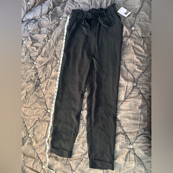 SO Paper Bag Taper Pant Black Small - Picture 2 of 5